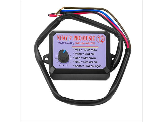 12V-24V 12 Sound Musical Electronic Horn Controller 3+Pro Horn Speaker Sound Control Box Unit with Volume Switching