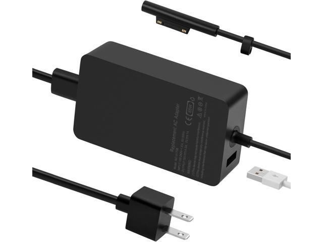 65W Surface Pro Laptop Charger Power Supply Adapter for Microsoft Surface Pro 11/10/9/8/7+/7/6/5/4/3, Surface Laptop, Surface Book, Surface Go,.
