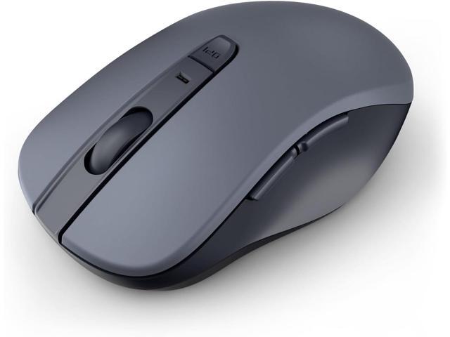 WL300 Bluetooth Mouse Silent Wireless Mice, Quiet Click, Cordless Computer Mouse with 6 Buttons, Sculpted Grip, Adjustable DPI for Laptop, PC, Mac,.