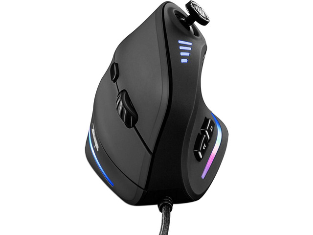 TRELC Gaming Mouse with 5 D Rocker, Ergonomic Mouse with 10000 DPI/11 Programmable Buttons, Vertical Gaming Mice Wired for PC/Laptop/E-Sports/Gamer...