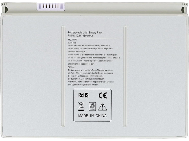 A1175 Laptop Battery for Apple MacBook Pro 15' inch A1260 A1150 A1211 A1226 for 2006 2007 2008 Version MA348 MA348/A MA348G/A MA348J/A Laptop...