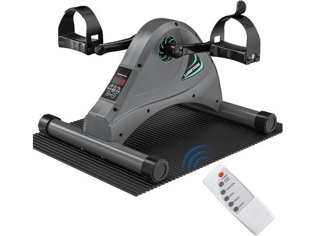 LUBBYGIM Mini Exercise Bike, Under Desk Bike Pedal Exerciser for Seniors & Physical Therapy, Electric Motorized Foot Pedal Machine for Arm and Leg.