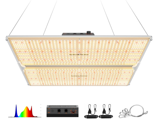Spider Farmer SF4000 450W LED Grow Light for Indoor Plants, Upgraded High Efficiency LEDs, Dimmable Full Spectrum High PPFD, Deep Penetration for...