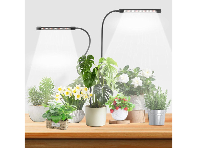 Grow Lights for Indoor Plants, 6000K Full Spectrum Plant Growth Light, Plant Lights for Indoor Growing 5 Level Dimmable & Auto Timer, Adjustable...