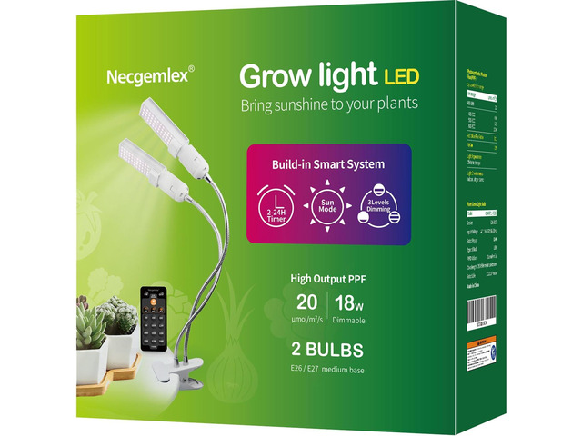 Smart LED Grow Lights for Indoor Plants - Real Time Sunlight Brightness Simulation, Full Spectrum Grow Light with 2-24 Hours Timer, Auto on/Off,...