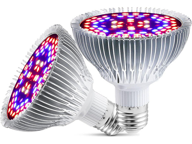 Full Spectrum 50W Led Grow Light Bulb for Indoor Plants, Vegetables and Seedlings, LED Plant Light Bulb for Hydroponics, Indoor Garden, Greenhouse...
