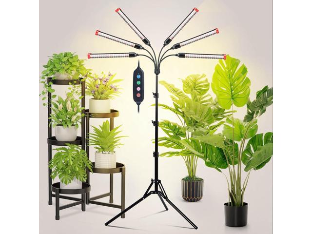 54 Watt Grow Lights for Indoor Plants with Stand, Standing Tall Plant Light, 4,8,12,16,20H Timer, Full Spectrum Bonsai Tree Grow Light, 24'-64'...
