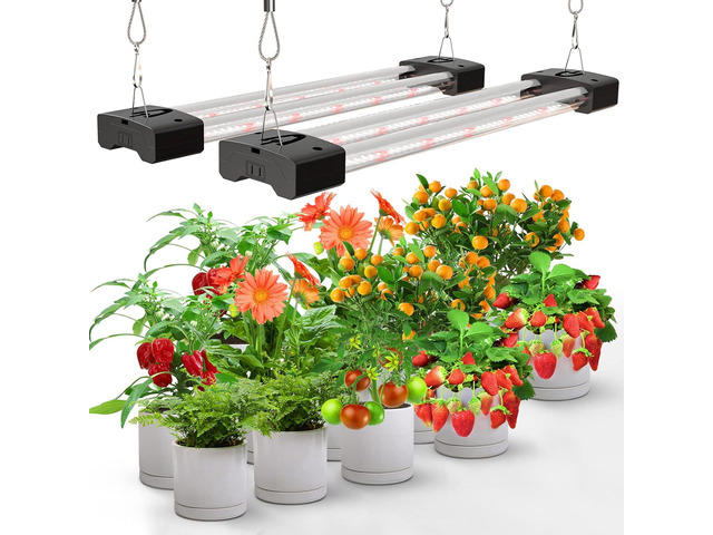 LED Grow Lights 16W Full Spectrum Integrated Growing Lamp Lighting Fixtures with High PPFD for Greenhouse Hydroponic Indoor Plant Seedling Veg and...