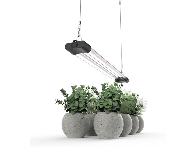 LED Grow Light Full Spectrum Light Linkable 5000K Daylight + 660nm Red Indoor Plant Lighting Fixture (2 FT)