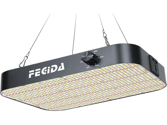 FECiDA 1200W Equivalent LED Grow Light, 130 Watt Power Draw Full Spectrum Grow Lights for Seed Starting, Seedlings, Veg, Bloom, 0100% Dimmable,...