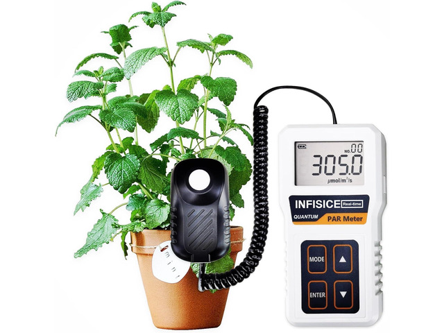 Grow Light Meter for Plants PAR Meter with Accurate PPFD Measurement, 400700nm Light Tester for Indoor Plants, Hydroponics & Greenhouse (Not...