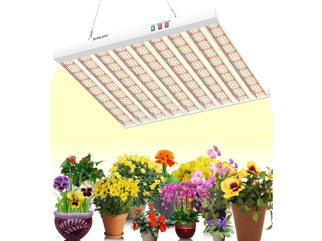 2024 New SPF4000 400W LED Grow Light 5x5ft Coverage with New Diodes & IR Lights Full Spectrum Veg Bloom Growing Lamps for Indoor Plants Seeding...