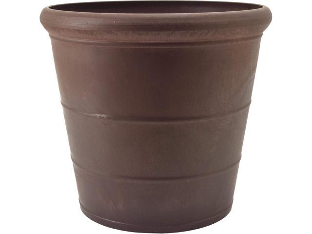 PSW Pot Collection NUR28C 10 Planter Pot for Indoor and Outdoor Plants and Gardens, 10-inch, Chocolate