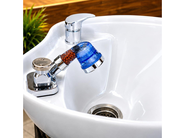 Socila Blue Sprayer Head 3 Function With Filter For Shampoo Bowl, High Pressure And Water Saving, Filter For Dry & Frizz Hair