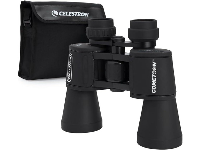 Celestron Cometron 7x50mm Astronomy Binoculars Wide-Field Astronomy Binocular, Porro Prism, Multi-Coated Optics, Comfortable Handheld, Tripod...