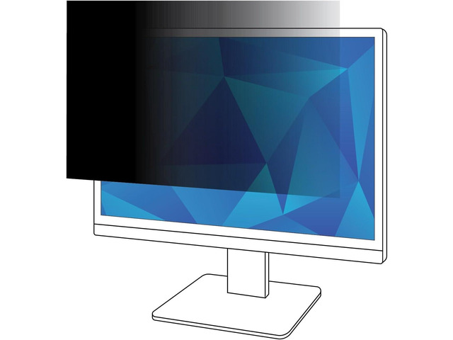 3M Privacy Filter for 27 Inch Widescreen Monitor, 16:9 Aspect Ratio Reversable Gloss/Matte, Reduces Blue Light, Screen Protection, (PF270W9B)