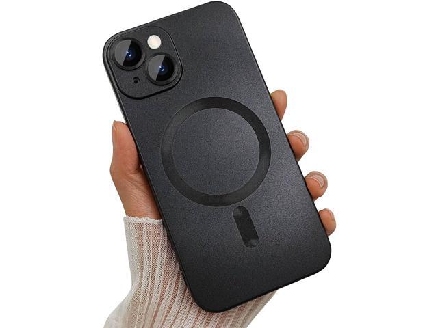 ankofave Magnetic case for iPhone 13 Mini Phone Case for Women, Matte Luxury Soft Metallic Luster Design with Camera Lens Protector, Compatible...