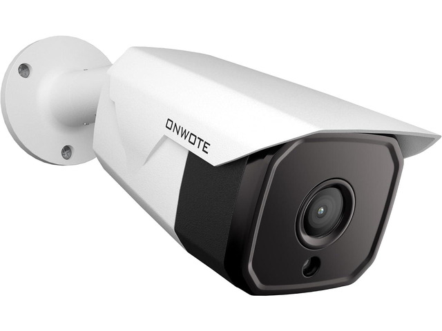 ONWOTE 6MP PoE IP Security Bullet Camera, Capture Video Audio, IR Night 6 Megapixels(3072x2048), Commercial Wired 122° Camera, Home/Business,...