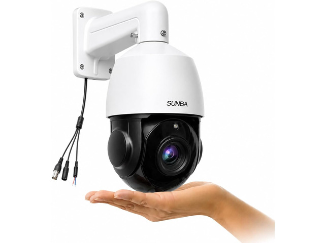 SUNBA Outdoor PTZ Analog Camera, 22X Optical Zoom, 960H CCTV Security Dome Camera, up to 328ft Night Vision with RS485 Control (405-22X)
