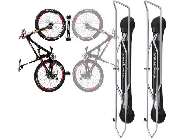 Steadyrack Swivel Bike Wall Mount, Vertical Mountain Bike Rack, Garage