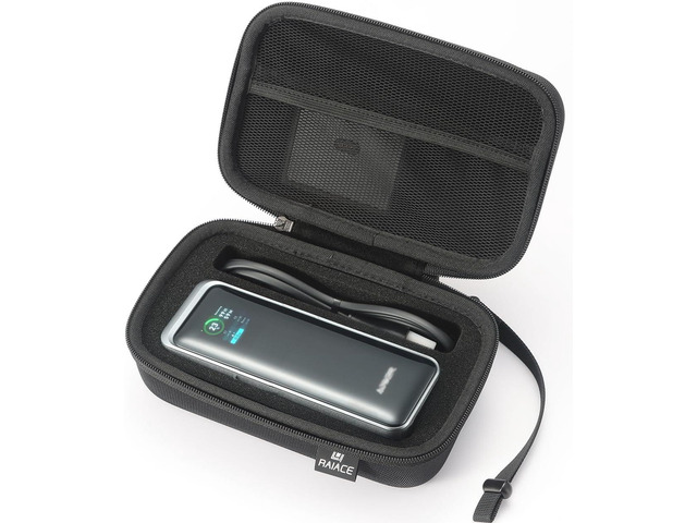 RAIACE Hard Travel Storage Case Compatible with Anker 27,650mAh 250W PowerBank + Anker 100W Charging Base. (case only) - Black
