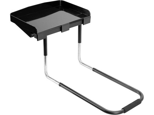 Height Adjustable Under Mattress 17 inch Bedside Shelf, Works with Lofts and Beds Without Frames, Heavy Duty Storage Tray, Fits Laptops, Books, and...
