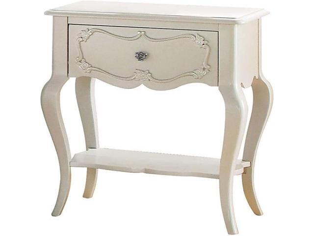 Acme Furniture 30509 Edalene Nightstand, Pearl White, 23.86' L x 17.01' W x 25.98' H