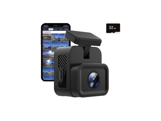Orbit D131 1080P Full HD Dash Cam with Built-in WiFi and App, 120 Degree Wide Angle Car Camera, G-Sensor Loop Recording, Screen-Free Compact...