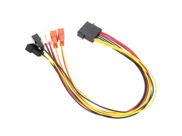 IDE 4 Pin Molex to 3 Pin 4 Pin Fan Adapter 12V 7V 5V Computer Fan Convert Cable Splitter PC Case Fan Wire Hub Reduce Speed Cord
