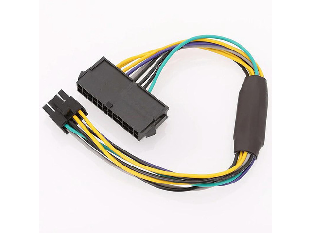 24Pin to 8 Pin Convert Cable for Motherboard 8P Power Supply Cord 24P to 8P Power Charging Wire Extend Line Adapter