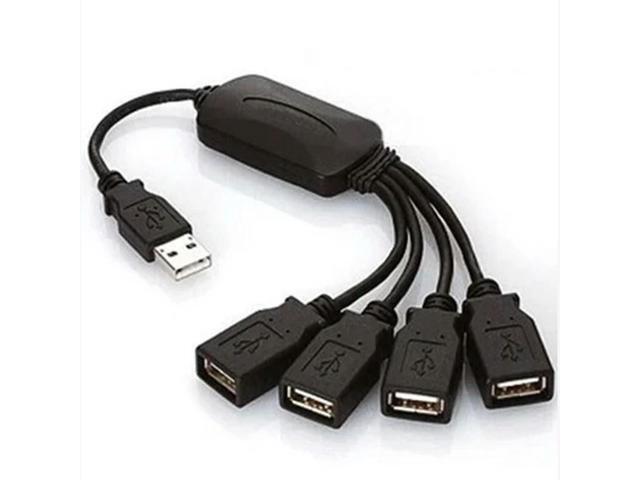 USB2.0 HUB 1 In 4 Out Cable Splitter Converter for Laptop Notebook Phone Charging Dock Extend Charging Adapter for PC Computer