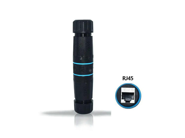 Shield RJ45 Connector Female To Female Outdoor IP68 Waterproof Port Network LAN Splitter Ethernet Head Adapter Coupler CAT5 CAT6