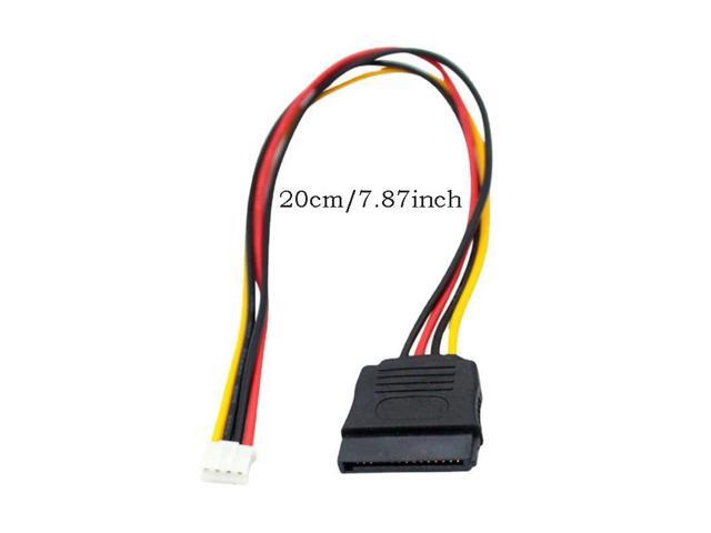 PH2.0 Small 4PIN Female to SATA 15PIN Female Power Cable Splitter for ITX Motherboard Computer Case HDD Extend Convert Wire
