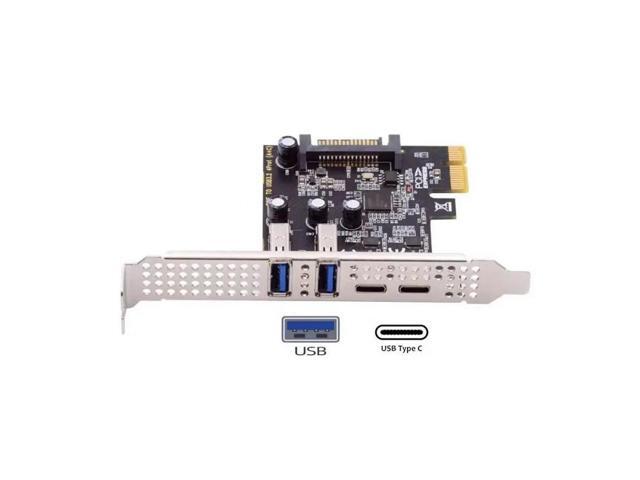 PCIE to USB 3.2 Gen1 5Gbps Expansion Card PCI Express 1x 4X 8X 16X Board 2 USB 2 Type C Extend Adapter Computer USB Converter