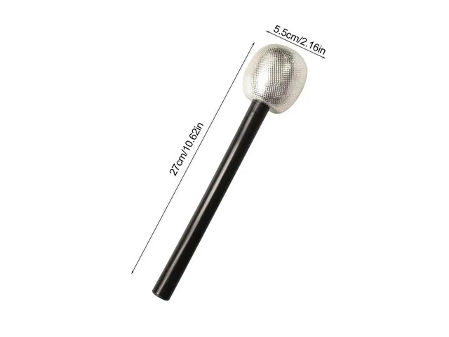 Glittered Microphone Prop Fake Party Microphone Prop For Children Shiny Appearance Pretend Star Toy For Birthday Party