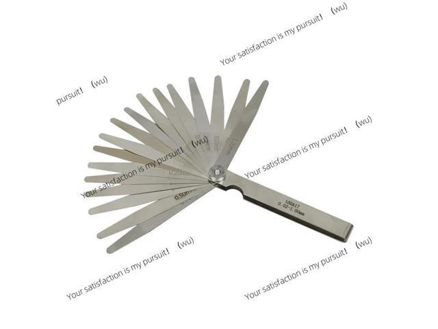 17 Blades 0.02-1.00mm Feeler Gauge Metric Gap Filler Gauge Engine Valve Adjustment Measurment Tool