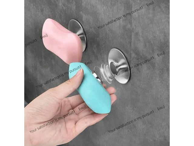 ZOCI-1 PC Magnetic Soap Holder 2.2*0.6cm Stainless Steel Dispenser Kitchen Bathroom Wall Mounted