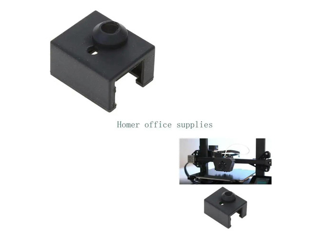 Heater Block Cover Silicone Sock For Ender 3 S1 3D Printer Hotend Extruder Aluminum Block Covers