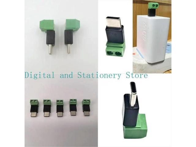Type C Male to 2 Pin 5V Solderless Charging Adapter for Toy ligent Devices
