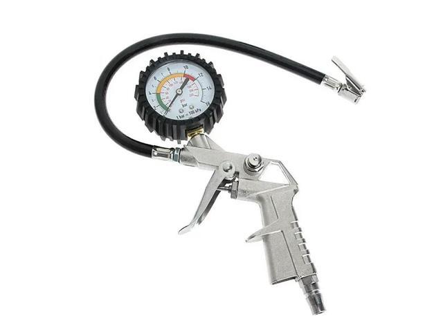 220PSI Car Motorcycle Multifunctional Tire Air Pressure Monitoring Gauge Tester Air Compressor Dial Meter Inflator Pump Tools