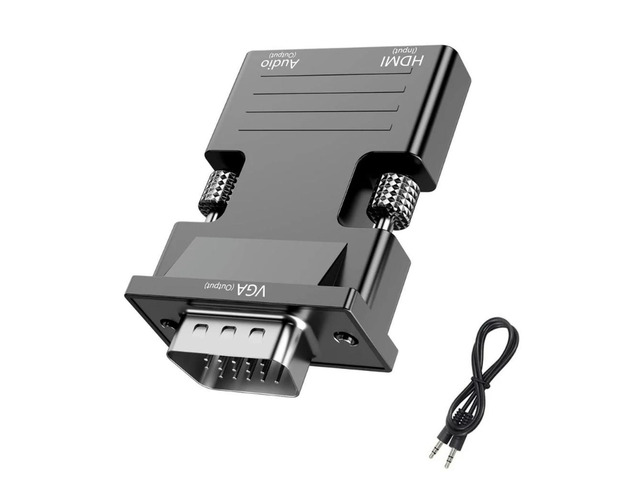 VGA To HDMI-compatible Adapter Converter 1080P HDMI-compatible Female To VGA Adapter For PC Laptop HDTV Movie Projector