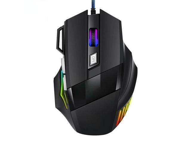 ZOCI- 5500 DPI Gaming Mouse 7 Buttons LED Optical USB Wired Mice for Pro Gamer