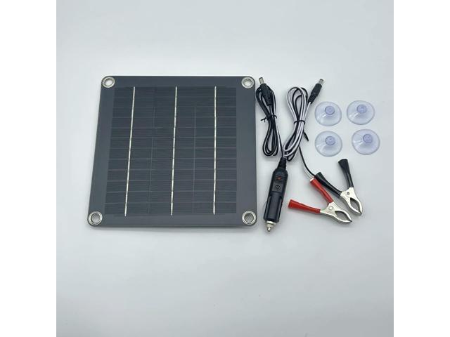 10W12V Monocrystalline Solar Panel Trickle Charger Car Maintenance