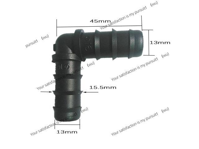 10pcs-pack DN16 90 Degree Elbow Angle Bend Garden Irrigation Fittings Connectors water Irrigation System