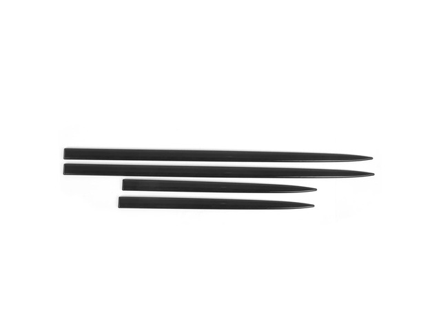 4PCS Body Side Trim Waterproof Bright Black Door Protector Auto Modification Exterior Belt Body Side Molding Door Belt