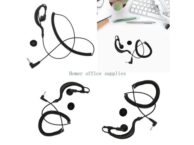 3.5mm Receiver Only Surveillances Acoustic Tube Earpiece for Two-Way Radios Walkie-Talkie Earphone 47inch
