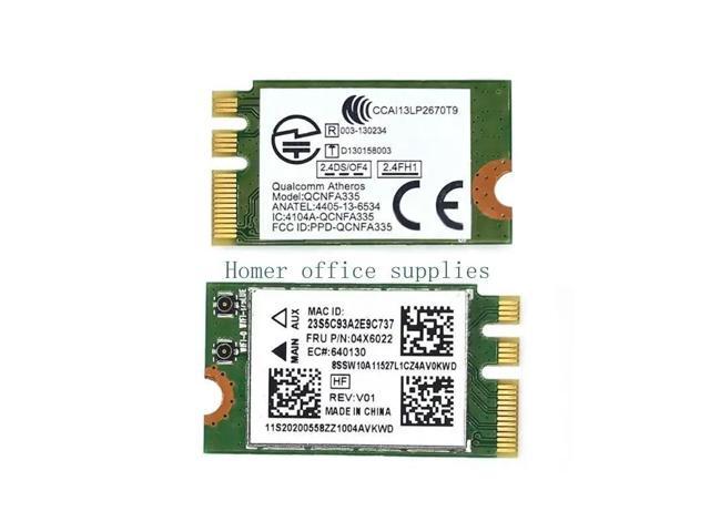 Wi-Fi Adapter Bluetooth-compatible M.2 WLAN Card for G40-70 G40-80 QCNFA335