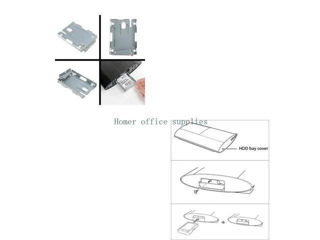 Hard Drive Bracket For Slim 4000 Host Built-In HDD Bracket with Screws Set
