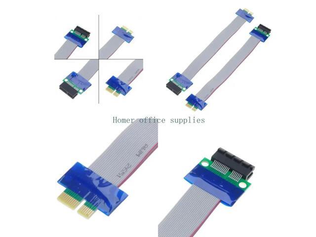 PCI-E Extension Cable 1X Pcie Pci for Express Graphics Card Cable Riser Adapter Flexible Ribbon Cable 19cm