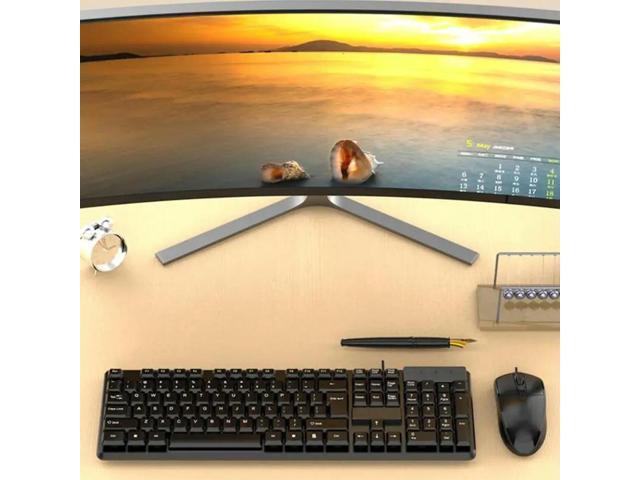 K15 Laptop USB Corded Keyboard Ergonomic Typing Office Home Durability Design